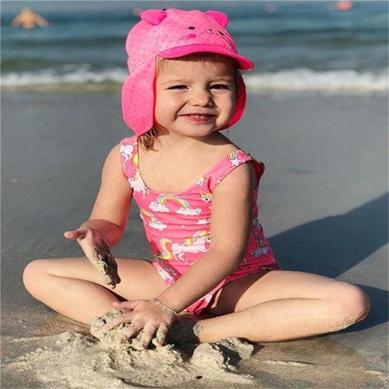 Toddler Kids Baby Girls Swimsuit Swimwear Bathing