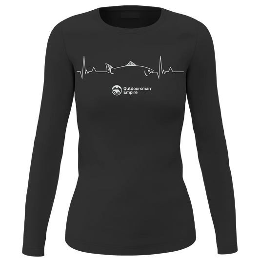 Fishing Cardiogram Women Long Sleeve Shirt