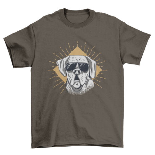 Sunglasses dog t-shirt