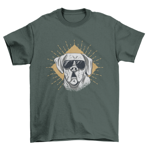 Sunglasses dog t-shirt