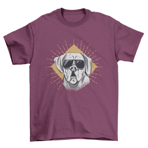 Sunglasses dog t-shirt