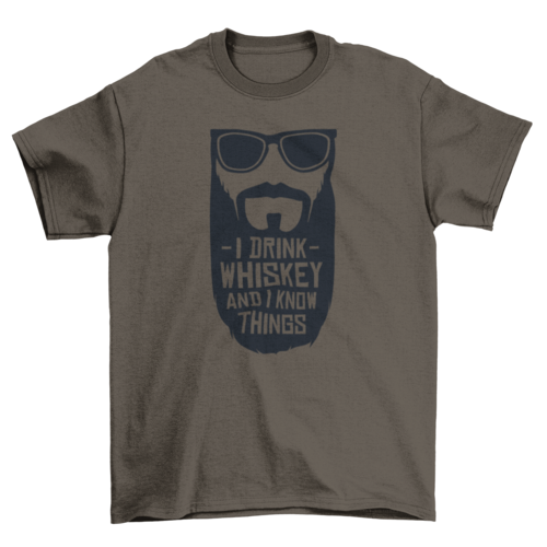 I drink whiskey t-shirt
