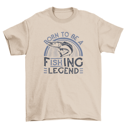 Fishing legend t-shirt design