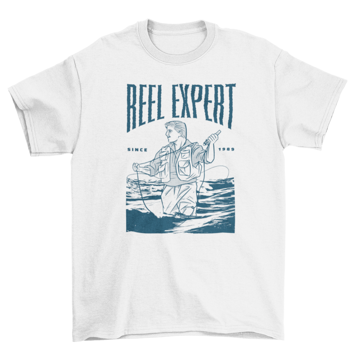Reel expert fishing t-shirt
