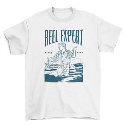 Reel expert fishing t-shirt