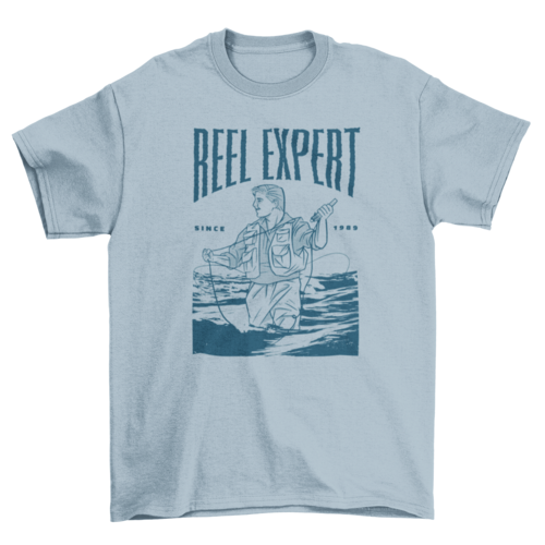 Reel expert fishing t-shirt