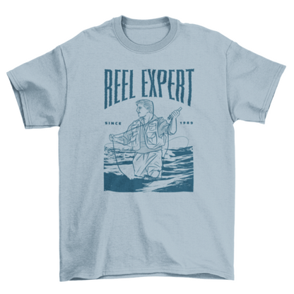 Reel expert fishing t-shirt