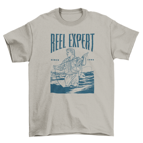 Reel expert fishing t-shirt