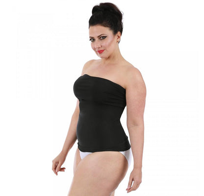 InstantFigure Plus Size Strapless Bandeau Top WBT035C