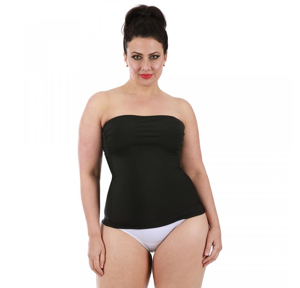 InstantFigure Plus Size Strapless Bandeau Top WBT035C