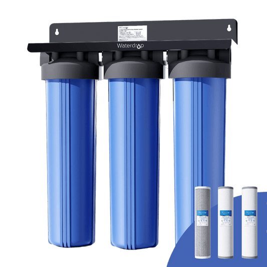Waterdrop 3-Stage Whole House Water Filter System | Reduce Iron &