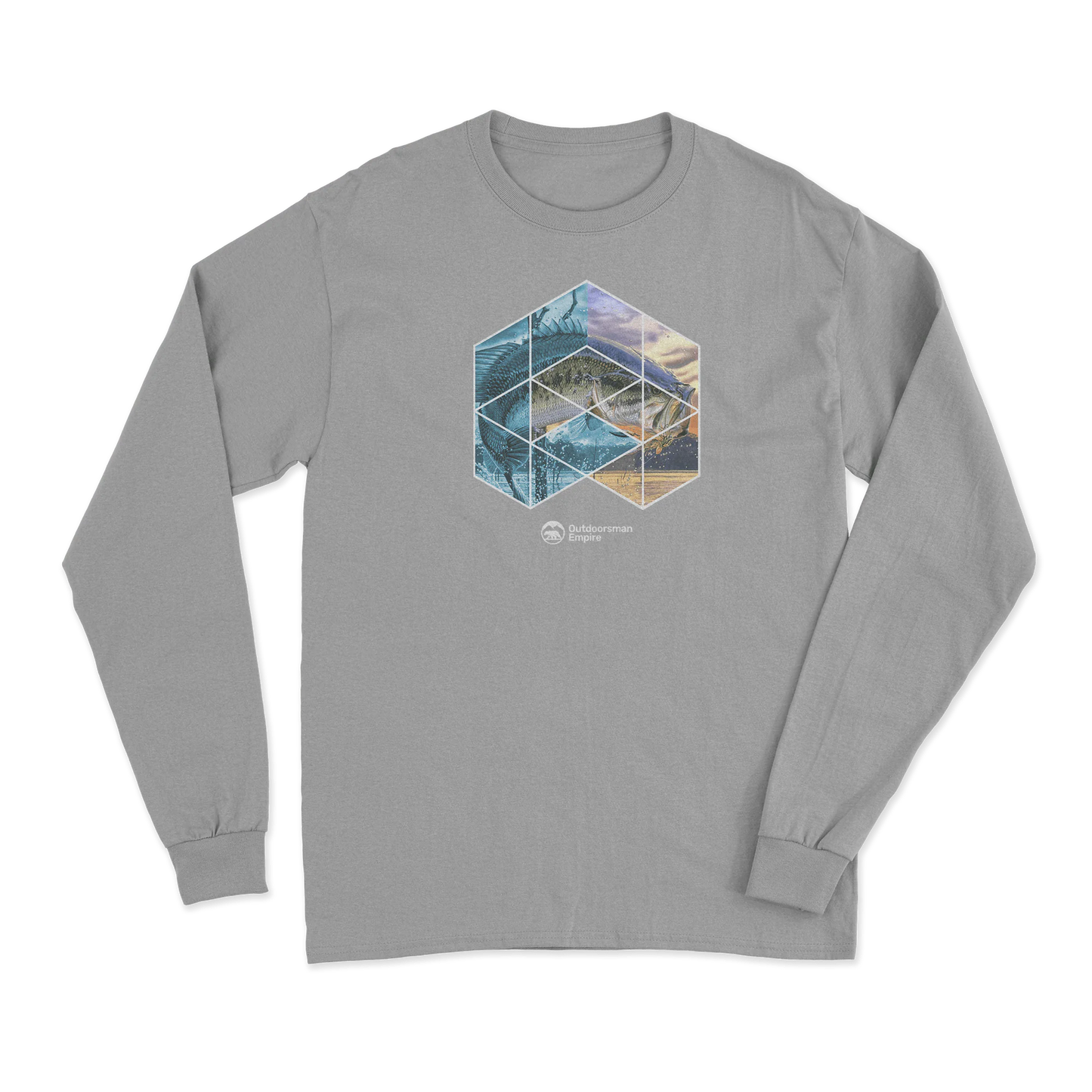 Fishing Geometry' Long Sleeve T-Shirt