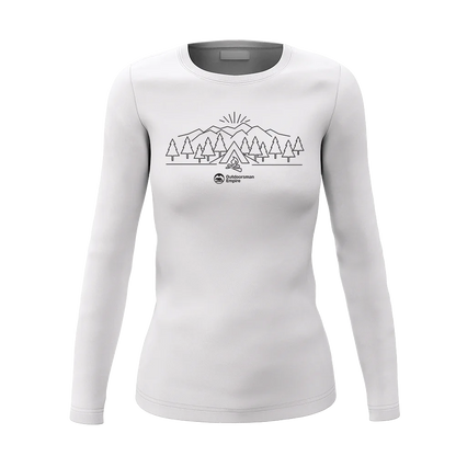 Camping Triangles Women Long Sleeve Shirt