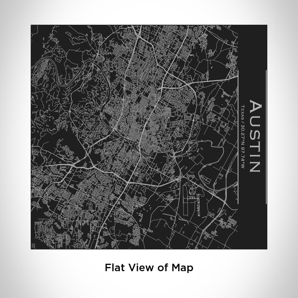 Austin - Texas Map Tumbler in Matte Black