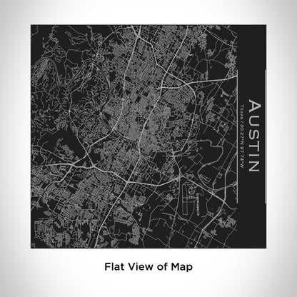 Austin - Texas Map Tumbler in Matte Black