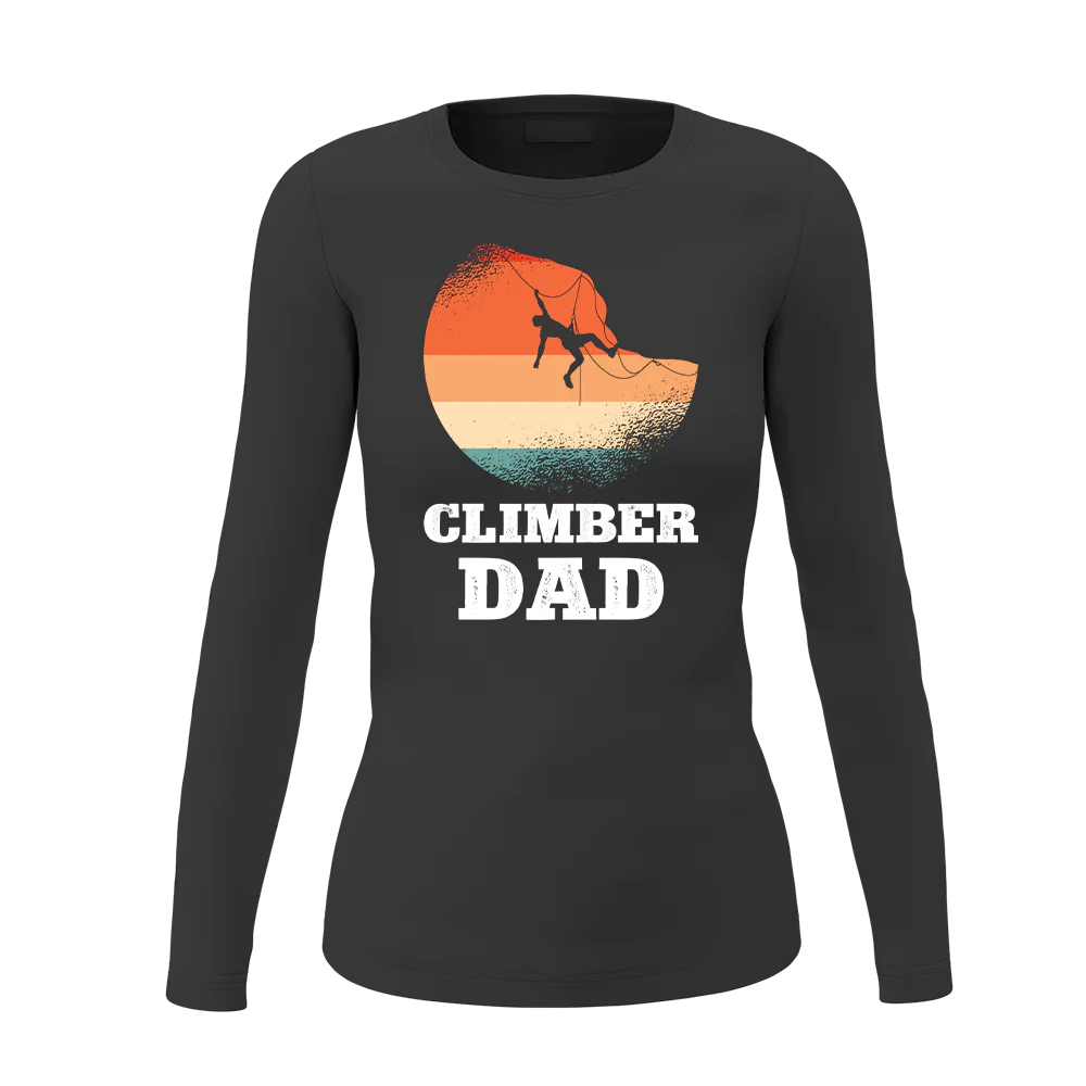 Climber Dad Women Long Sleeve Shirt