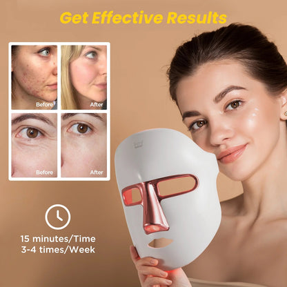 7-Color LED Light Therapy Face Mask