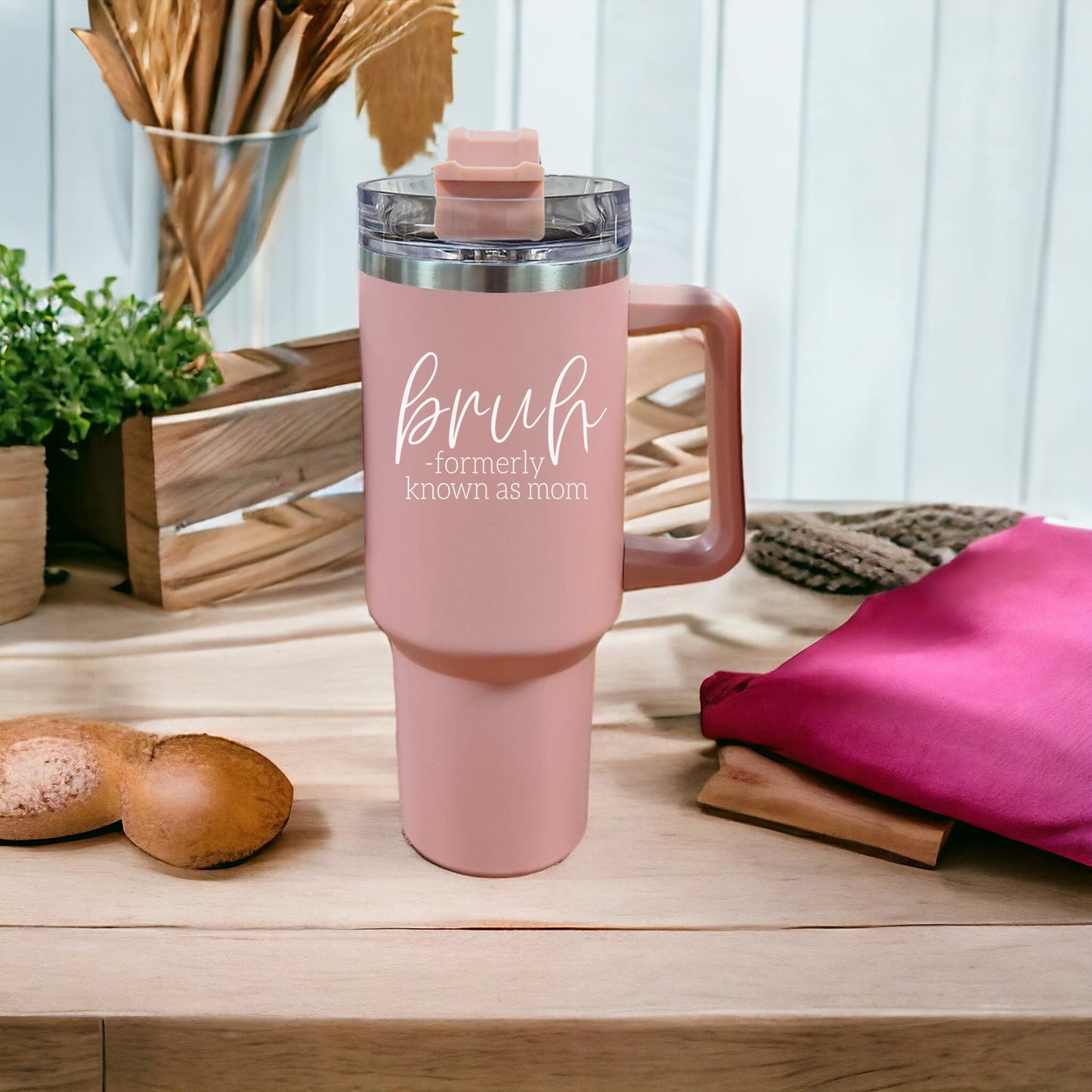 Bruh Pink 40oz