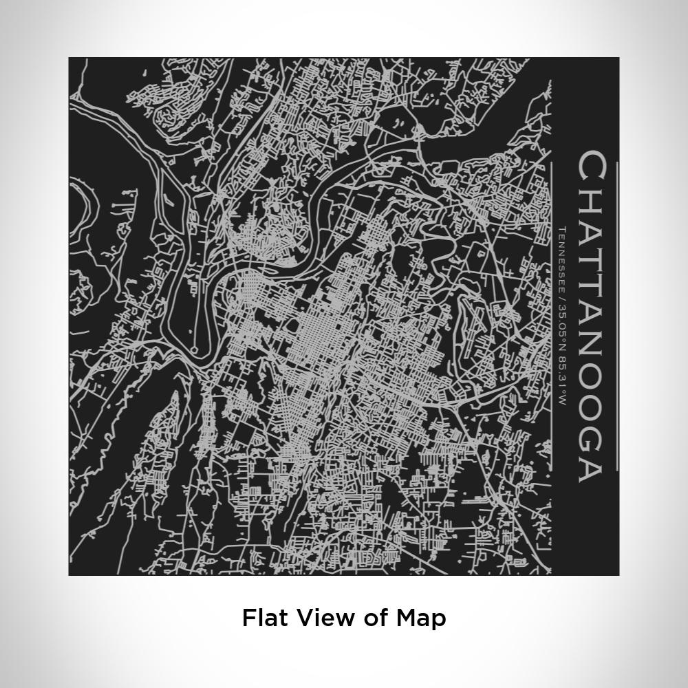 Chattanooga - Tennessee Map Tumbler in Matte Black