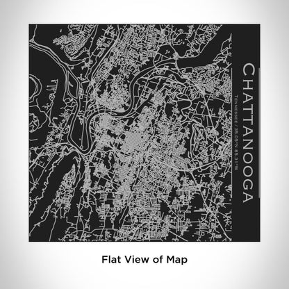 Chattanooga - Tennessee Map Tumbler in Matte Black