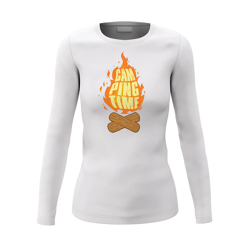 Camp Fire Women Long Sleeve Shirt