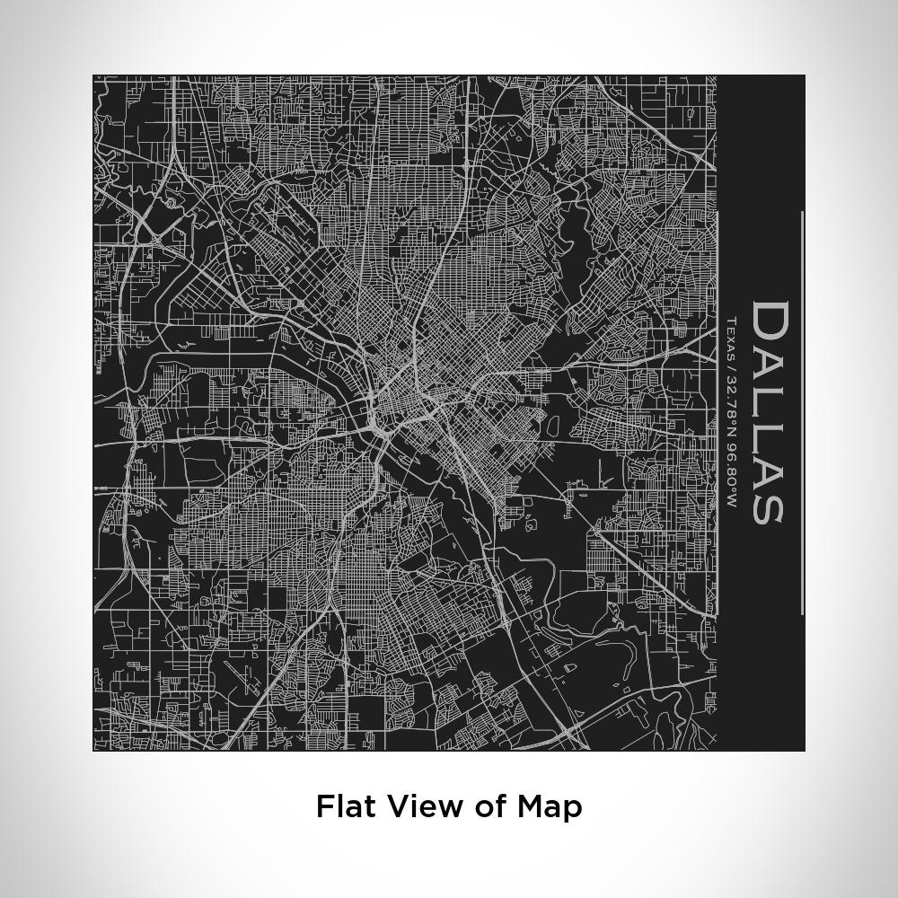 Dallas - Texas Map Tumbler in Matte Black