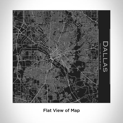 Dallas - Texas Map Tumbler in Matte Black