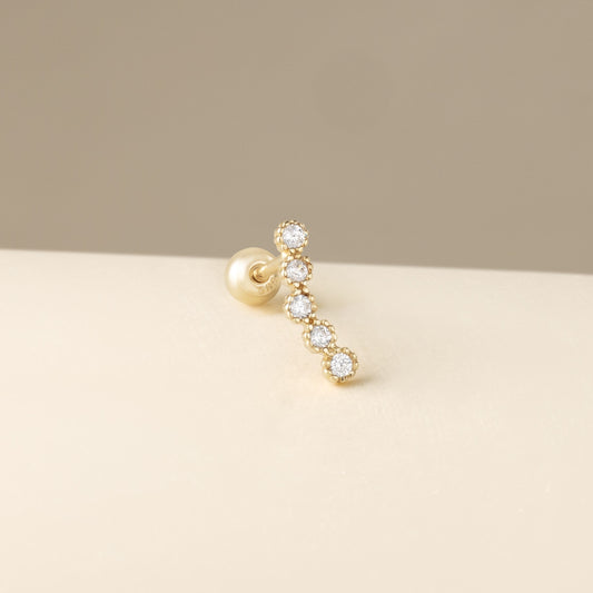 14K (58.5%) SOLID GOLD XAVIA PIERCING