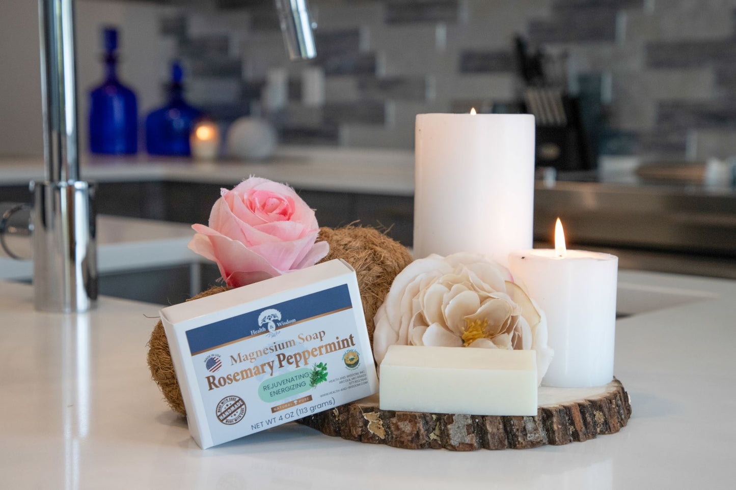 Health and Wisdom Magnesium Bar Soap - 2 pack