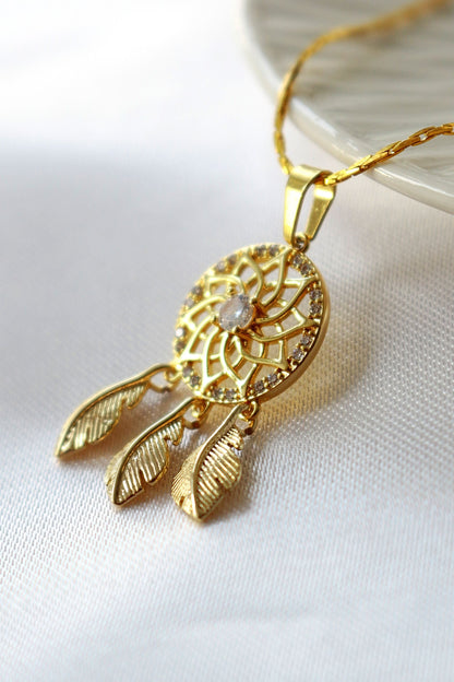 24 Karats Dream Catcher Necklace