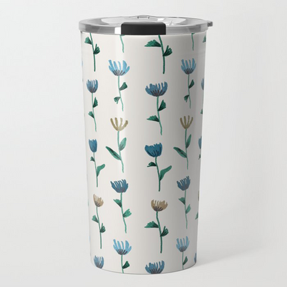 Colorful Flower Travel Coffee Mug