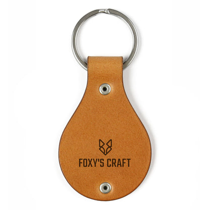 Leather keychain with stainless steel plate – Best mom ever