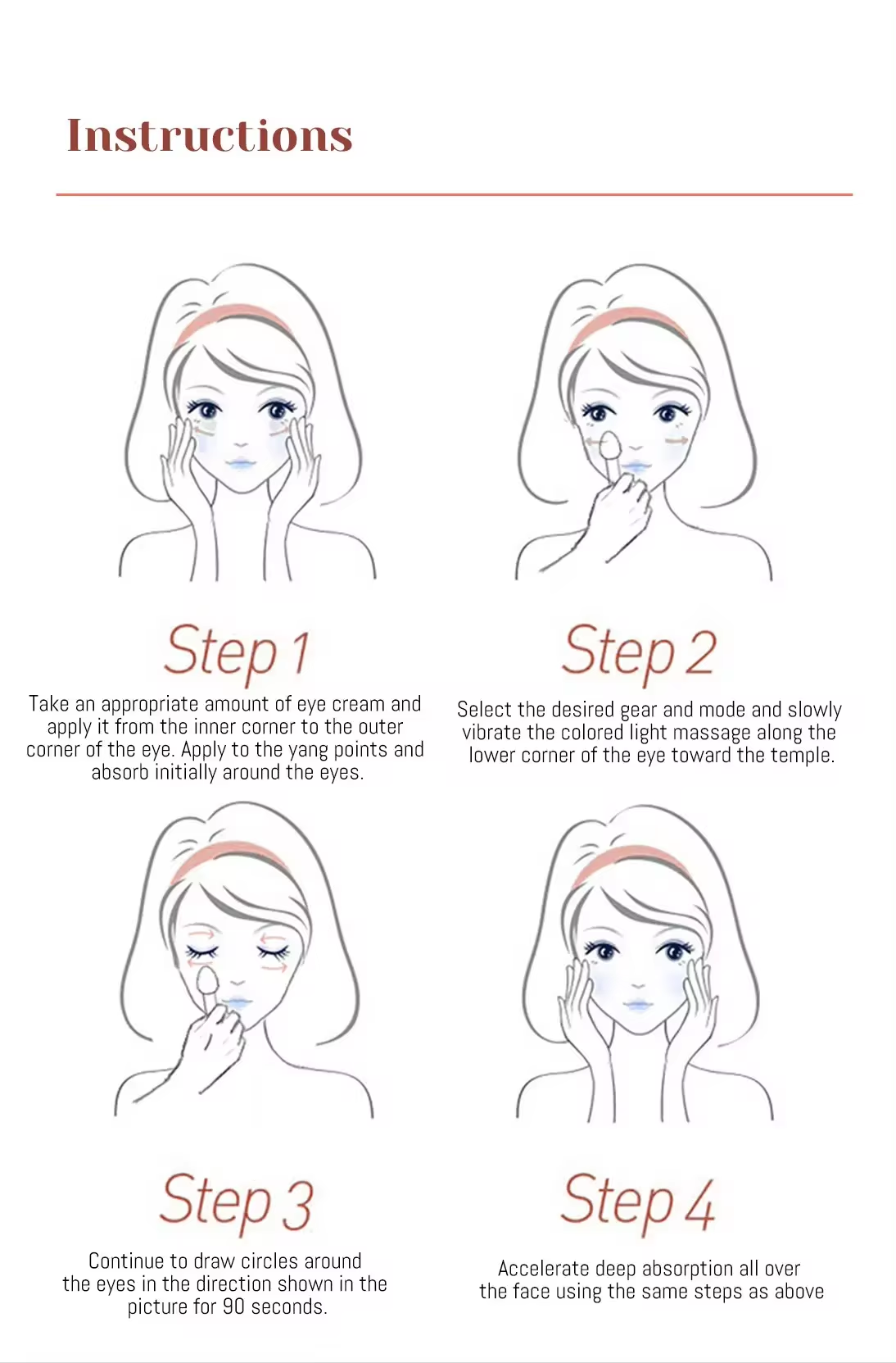 Photon Heating Vibration EMS Microcurrent Eye Care Massager