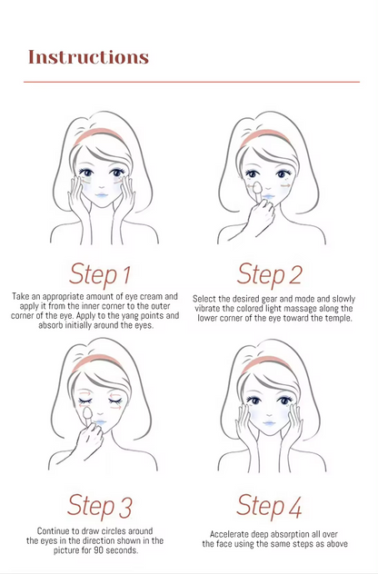 Photon Heating Vibration EMS Microcurrent Eye Care Massager