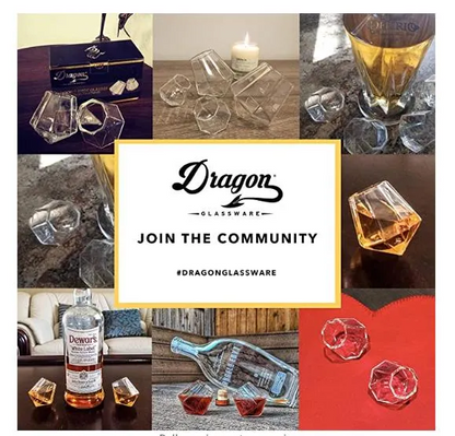 Dragon Glassware Diamond Shot Glass Cup