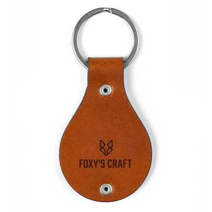 Leather keychain with stainless steel plate – Best mom ever