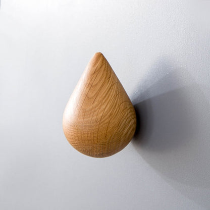 Wooden Water Drop Hook