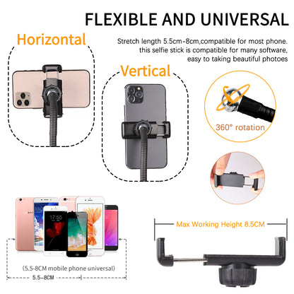 6" 4 in 1 Desktop Clip Light Set Selfie Ring Light