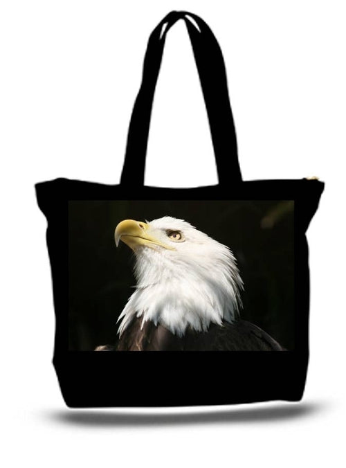 American Bald Eagle Large Tote Grocery & Stuff Bag