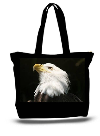 American Bald Eagle Large Tote Grocery & Stuff Bag