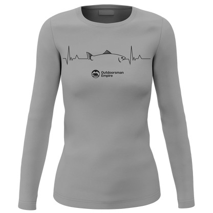 Fishing Cardiogram Women Long Sleeve Shirt