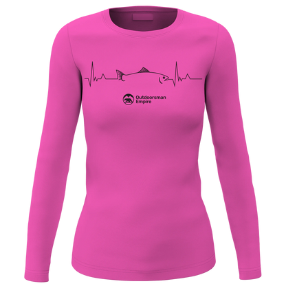 Fishing Cardiogram Women Long Sleeve Shirt