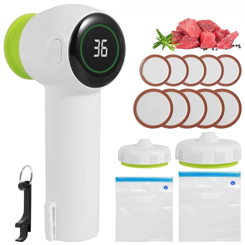 Mason Jar Vacuum Sealer Kit 1200mah Jar Vacuum Sealer with Display