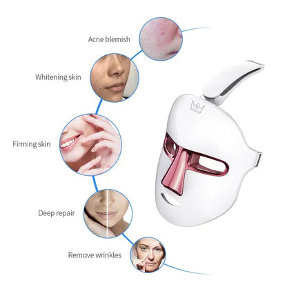 7-Color LED Light Therapy Face Mask