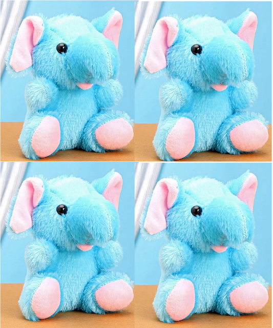 Soft Blue Elephant Toy pack of 4