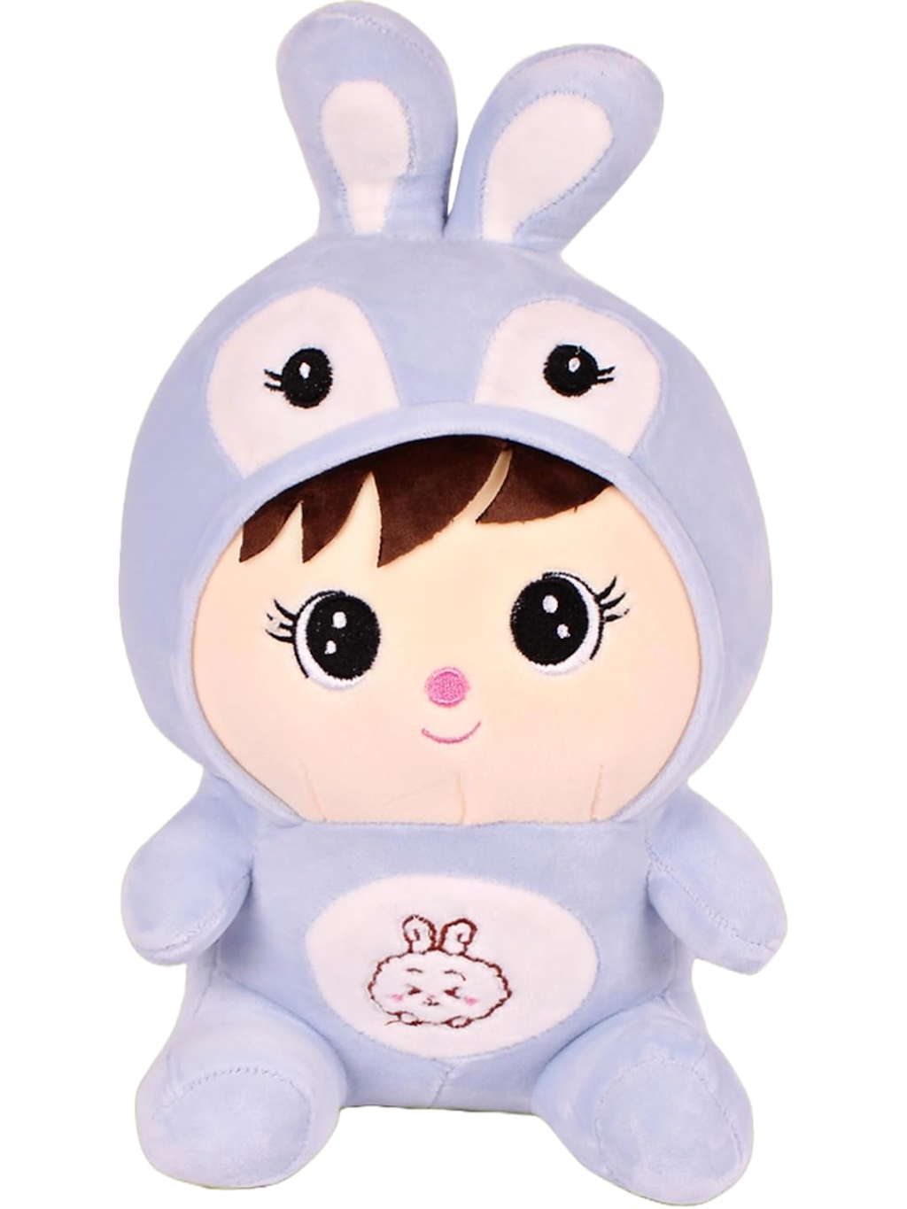 Purple Bunny-Eared Girl Soft Toy - Perfect Cuddly Companion for Kids