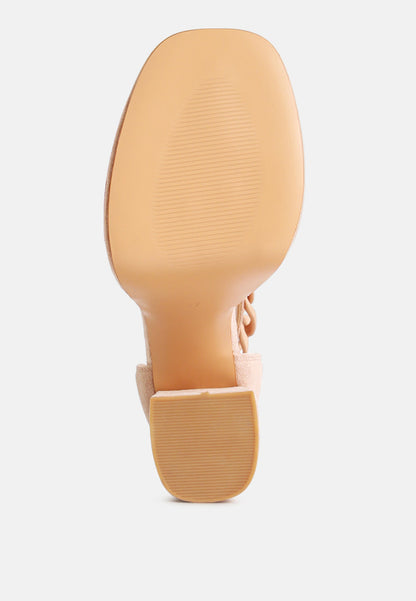 Golden Hour Showstopper Chain Embellished High Platform Sandals By Ruw