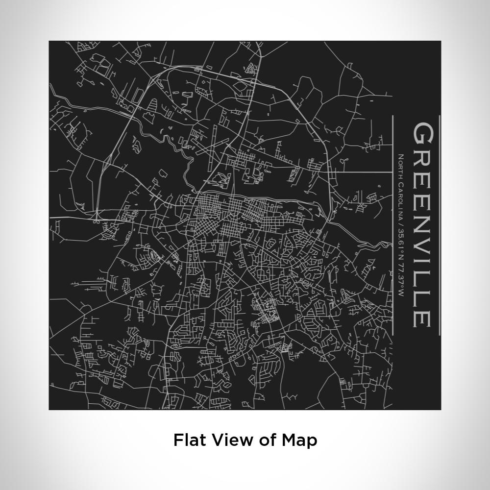 Greenville - North Carolina Map Tumbler in Matte Black