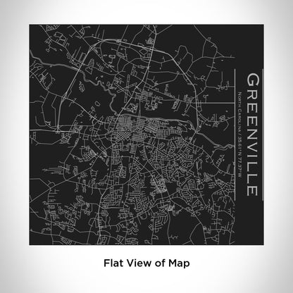 Greenville - North Carolina Map Tumbler in Matte Black