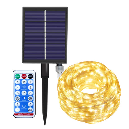 Outdoor Solar Copper Wire Light String Christmas Festival Decorations